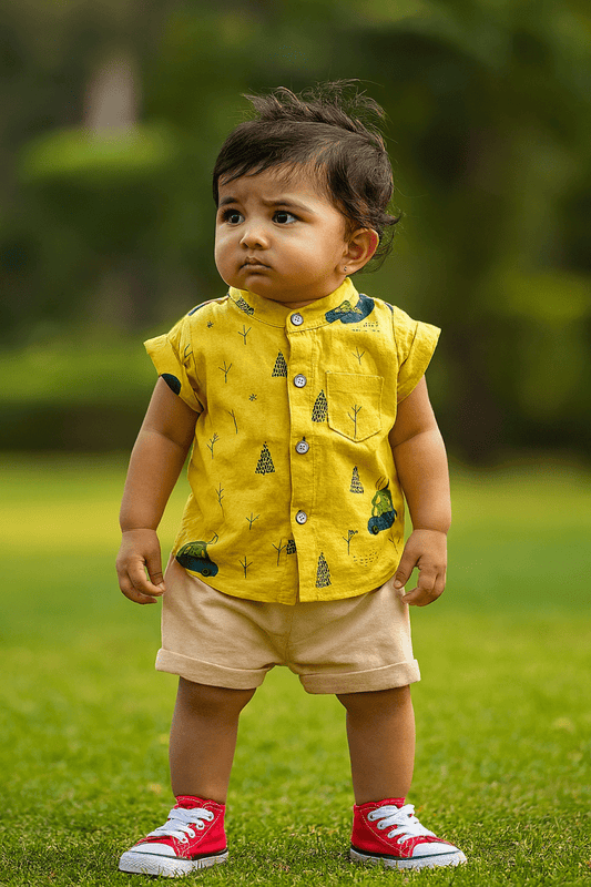 Little Haven “Sunny Safari Drive” Boys Co - ord Set - Little Haven