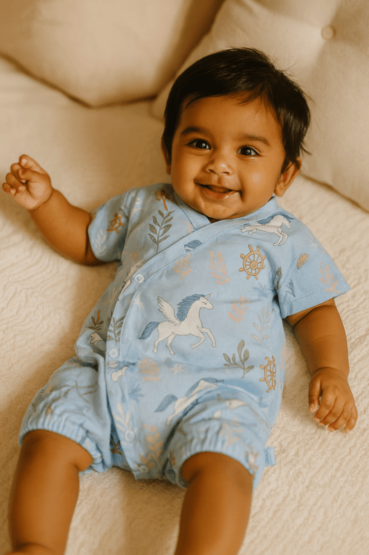 Sky Voyager Kimono Romper - Little Haven
