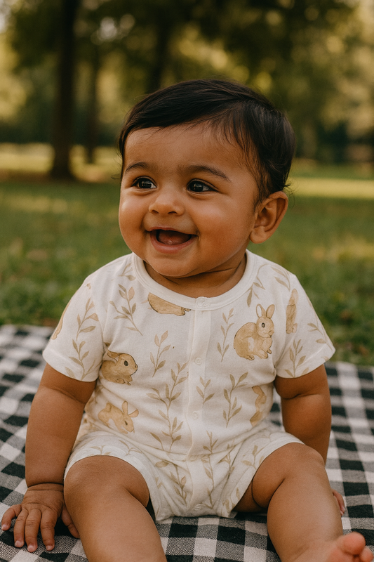 Little Bunny Meadow Romper