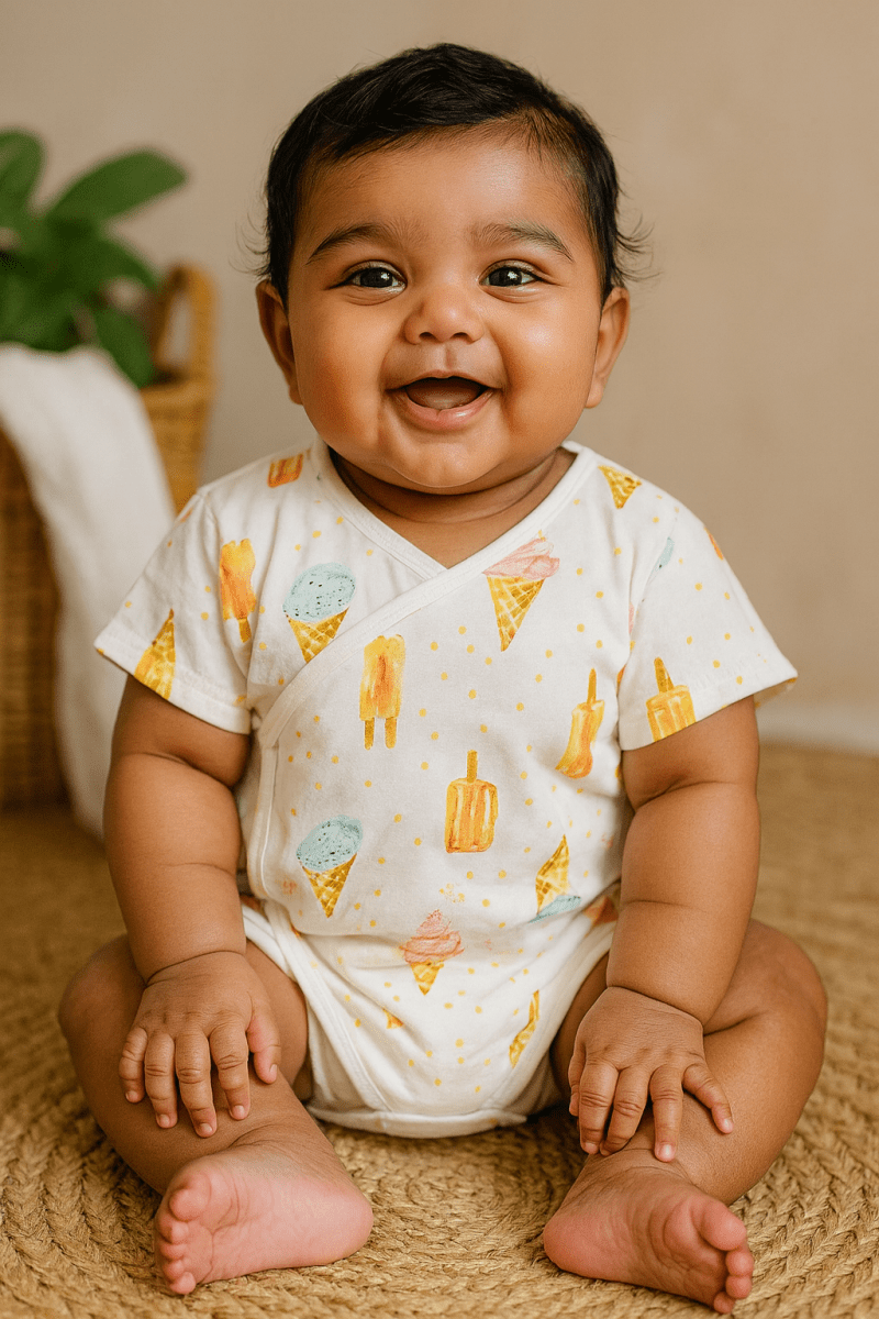 “Ice Cream Dreams” Mesh Back Bodysuit – Creamy White - Little Haven