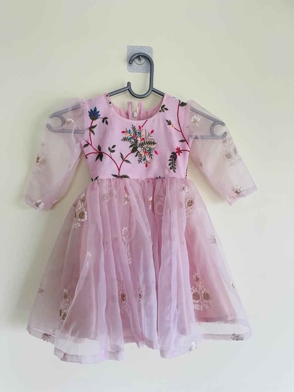 “Whimsical Blush” Net Dress – For Sweet Celebrations & Special Memories - Little Haven