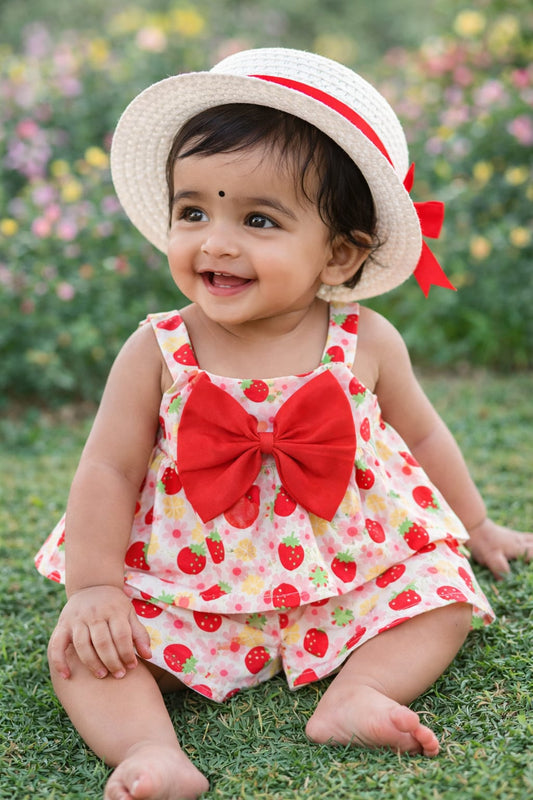 Strawberry Picnic Co-ord Set – Berry Sweet Edition