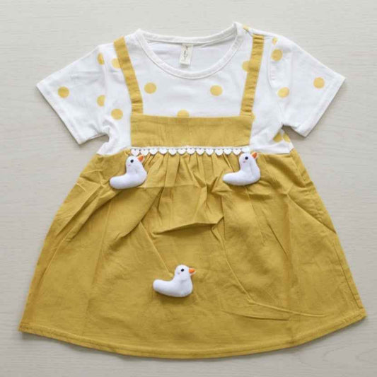 Little Haven “Duckie Dots” Layered Dress Set – 3 Colour Options