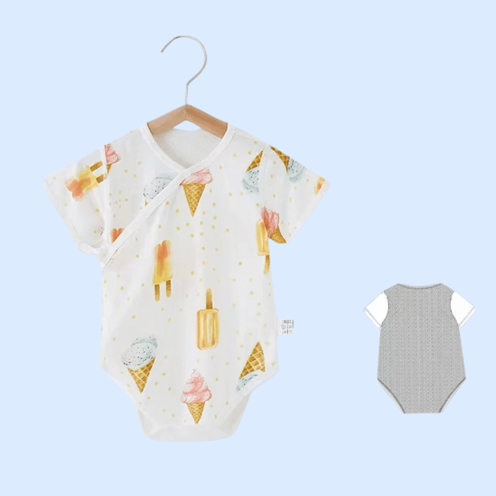 “Ice Cream Dreams” Mesh Back Bodysuit – Creamy White - Little Haven