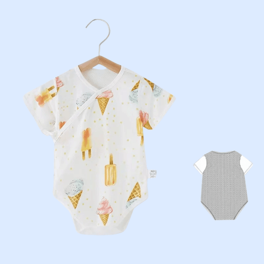 “Ice Cream Dreams” Mesh Back Bodysuit – Creamy White - Little Haven