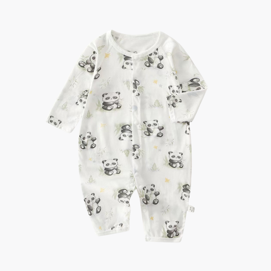 Bamboo Buddy Panda Romper – Full Sleeves