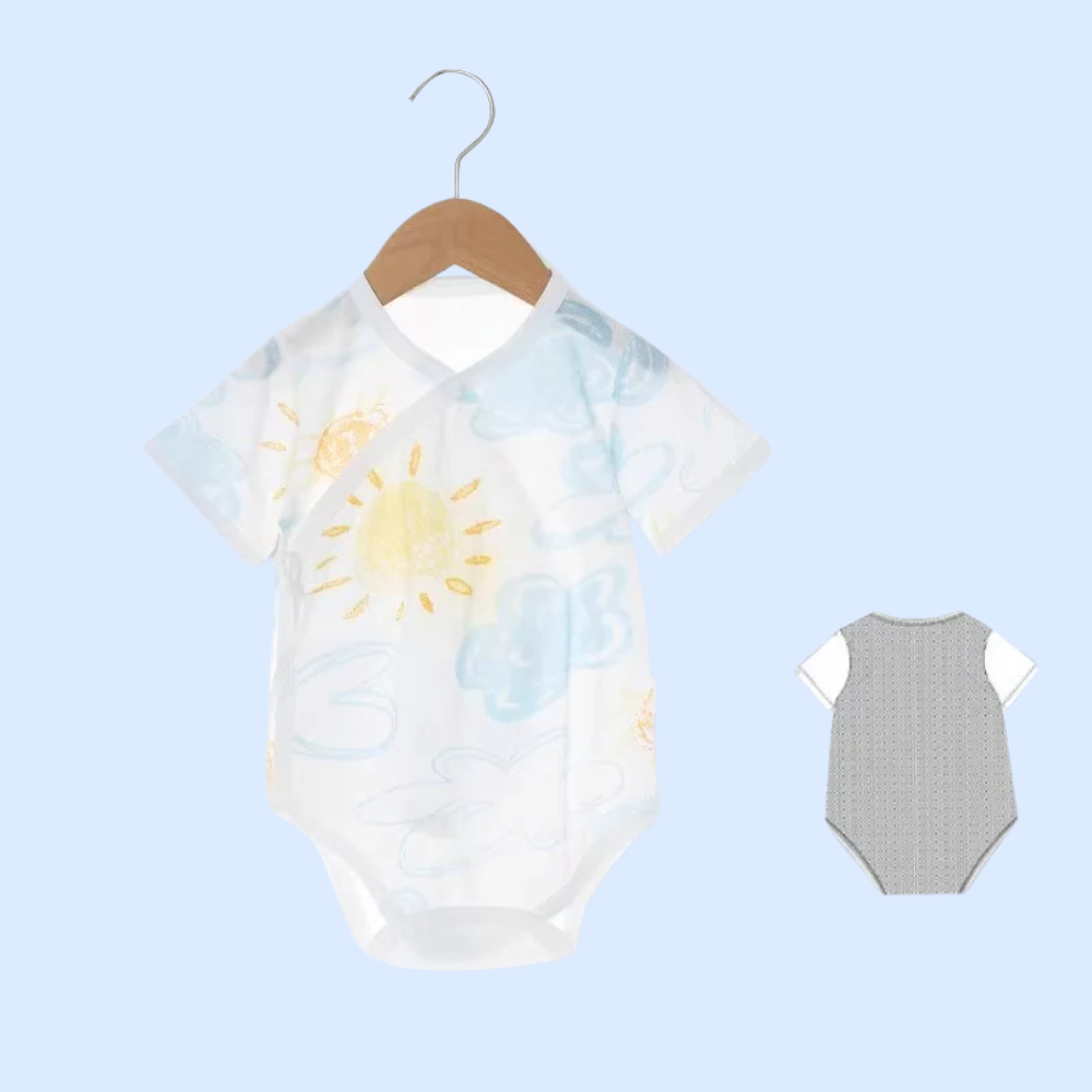 "Sunshine Sky" Lightweight Mesh Bodysuit – White