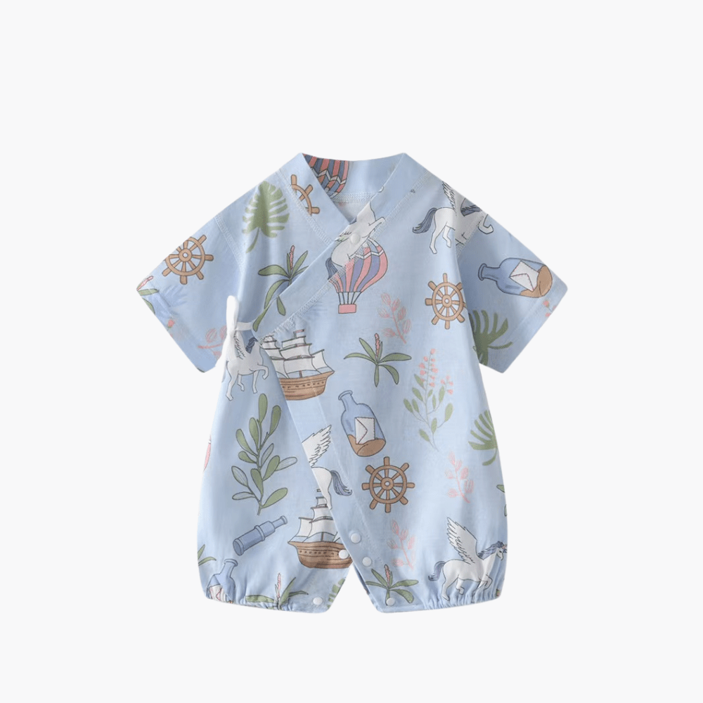 Sky Voyager Kimono Romper - Little Haven
