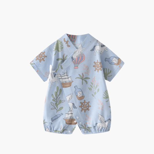 Sky Voyager Kimono Romper - Little Haven