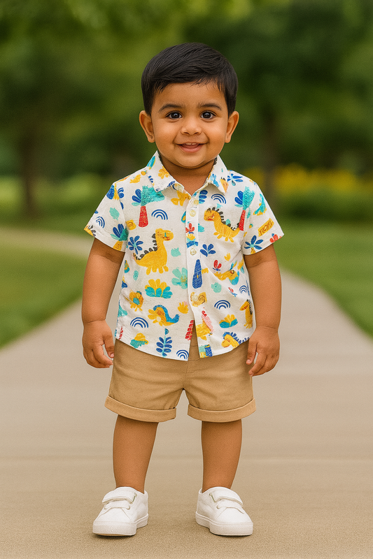 Little Haven “Roar & Explore” Co-ord Set – Dino Safari Edition