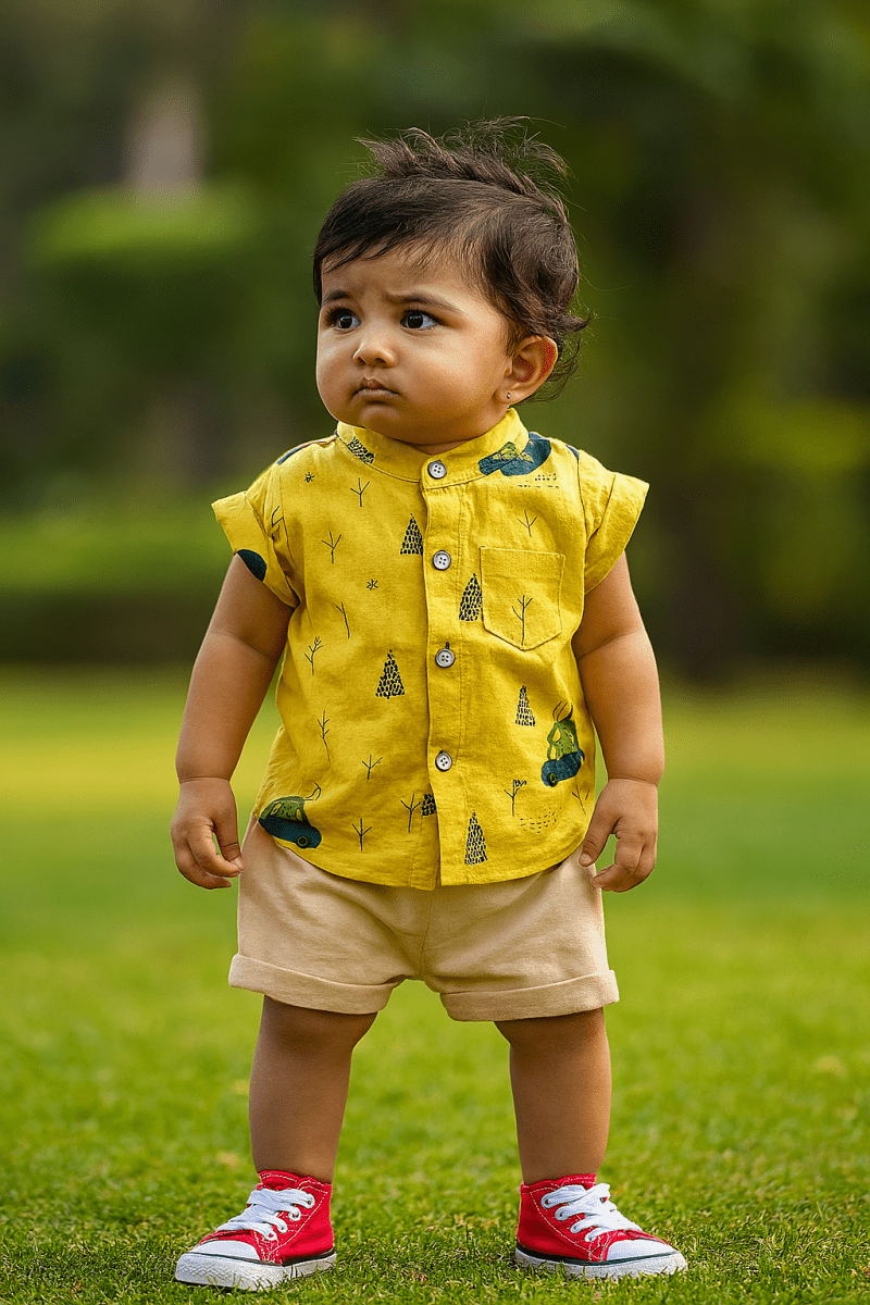 Little Haven “Sunny Safari Drive” Boys Co - ord Set - Little Haven