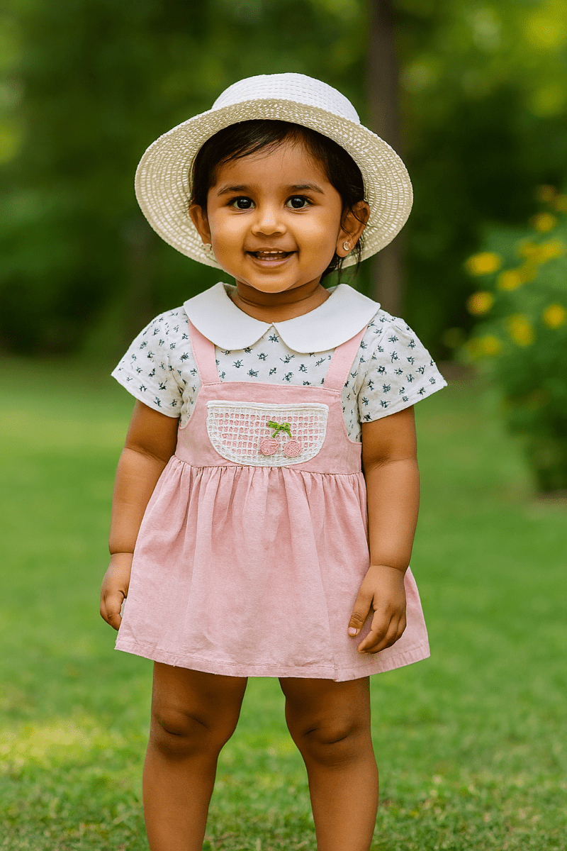 Little Haven “Cherry Garden” Peter Pan Collar Dress – 5 Charming Colours - Little Haven