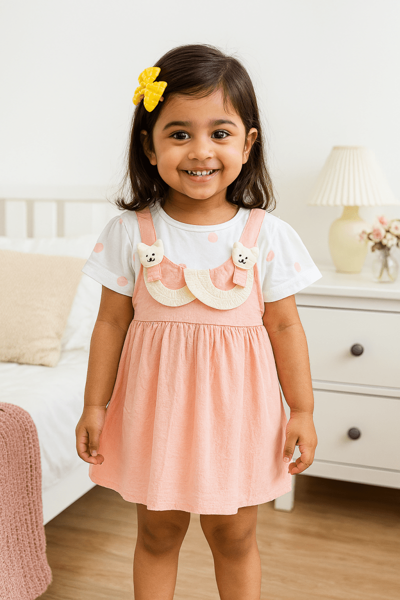 Little Haven “Bear Hug Bib Dress Set” - Little Haven