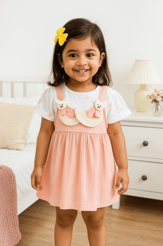 Little Haven “Bear Hug Bib Dress Set” - Little Haven