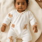 Honey Bear Side - Tie Romper - Little Haven