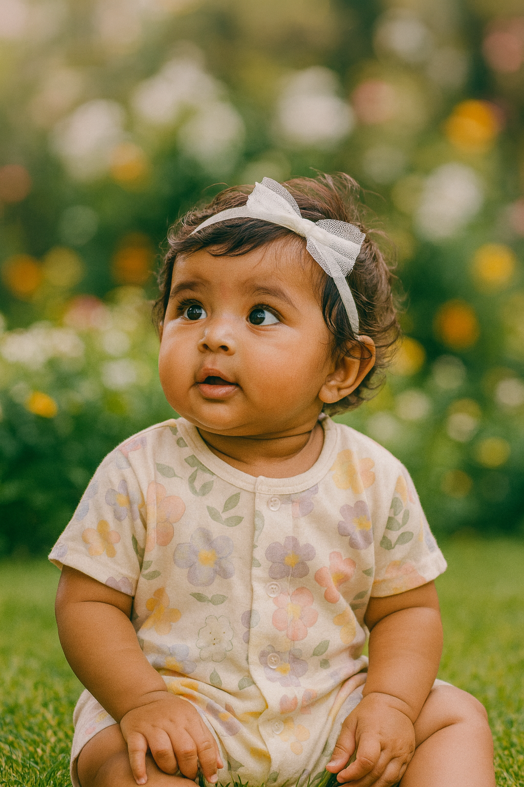 Meadow Bloom Romper – Pastel Garden