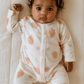 Sweet Strawberry Full Sleeve Romper – White Base - Little Haven