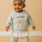 Little Bear Frill Sweatshirt & Jogger Set - Soft Grey