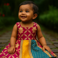 “Chandrika Patchwork Twirl Dress” – Ethnic Fusion for Girls