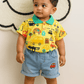Little Haven “Beep Beep Yellow” Boys Co - ord Set – Fun on the Go! - Little Haven