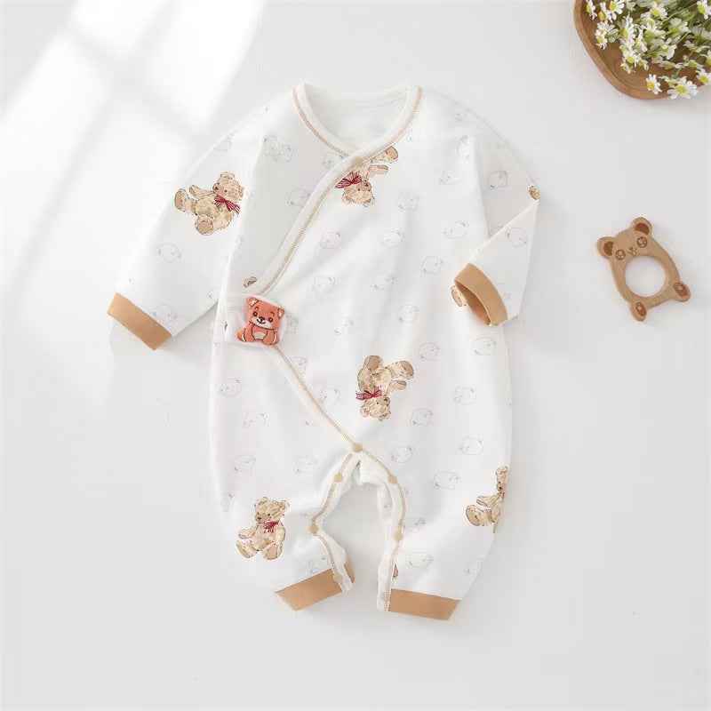 Honey Bear Side - Tie Romper - Little Haven