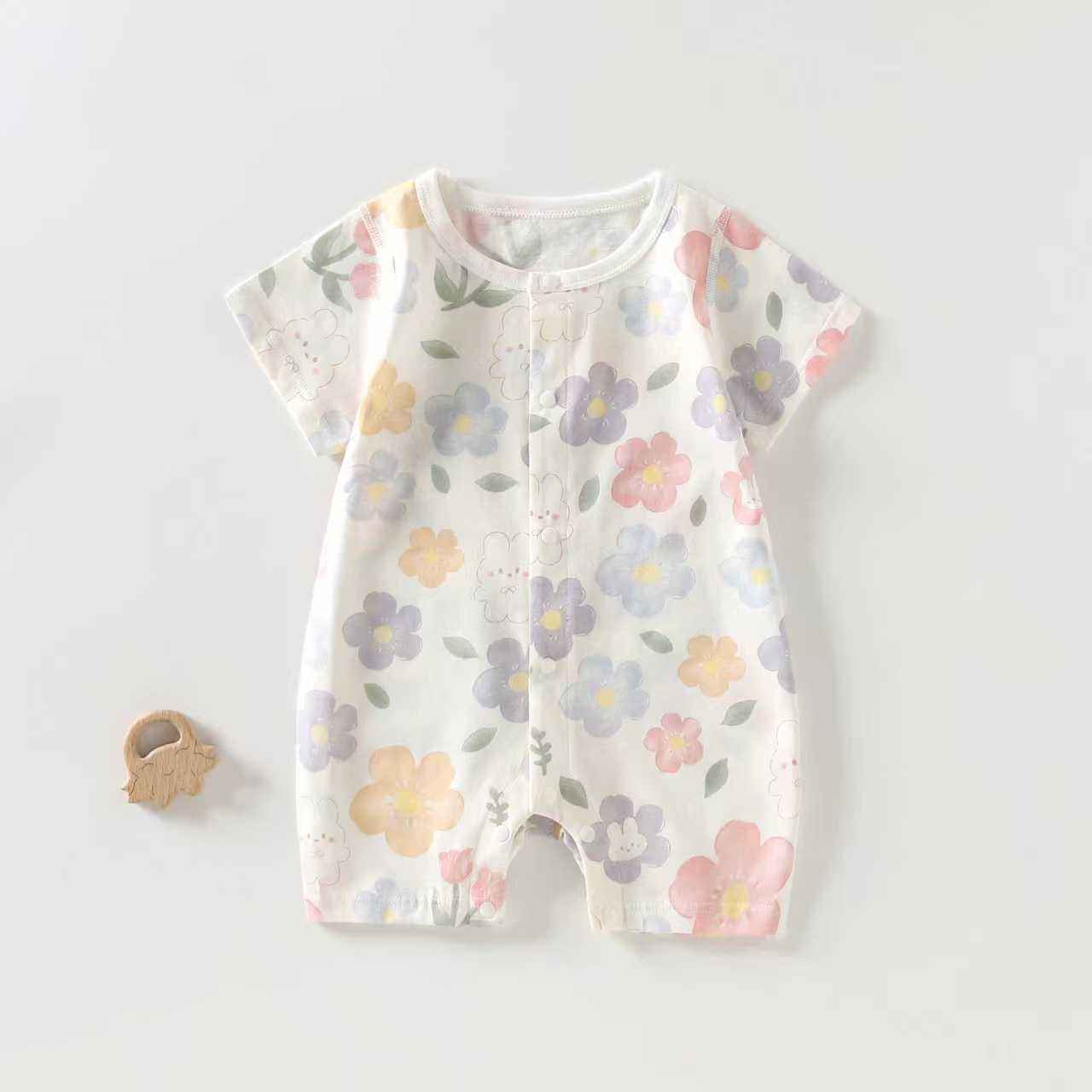 Meadow Bloom Romper – Pastel Garden