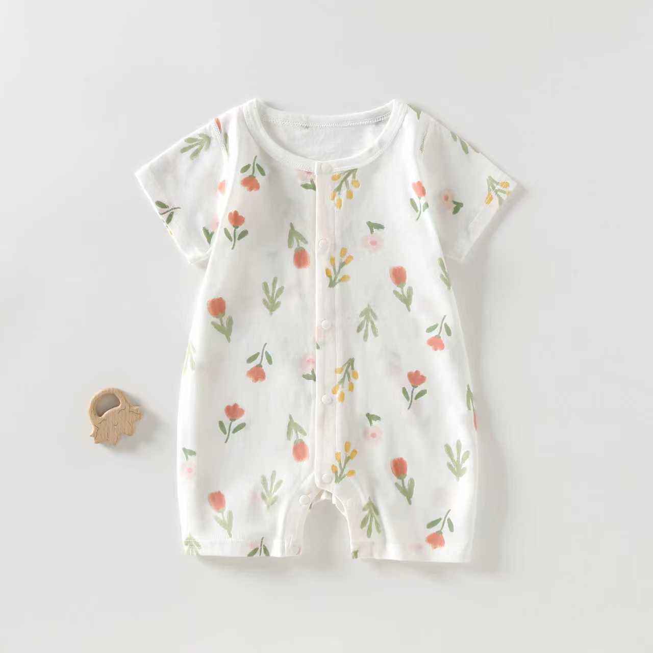 Meadow Button - Front Romper - Little Haven