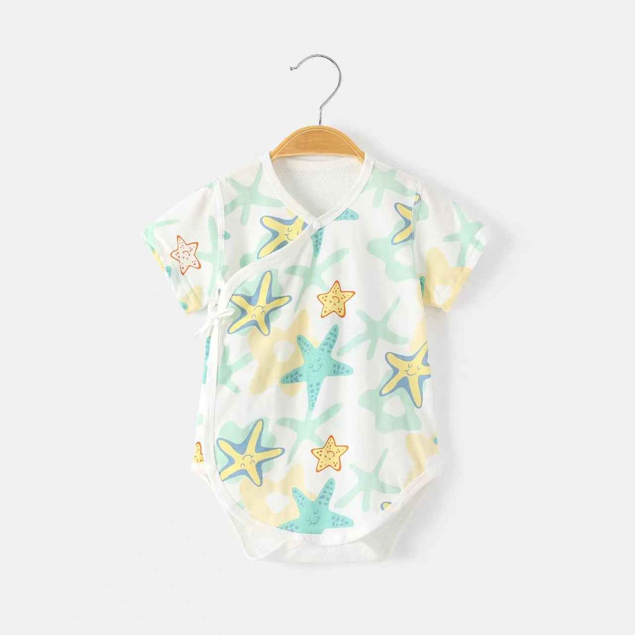 Under the Sea Starfish Kimono Bodysuit – White Base - Little Haven