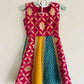 “Chandrika Patchwork Twirl Dress” – Ethnic Fusion for Girls