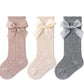 Classic Bow Knit Knee-High Socks - Pack of 3 (Multiple Color Sets)