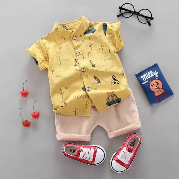 Little Haven “Sunny Safari Drive” Boys Co - ord Set - Little Haven