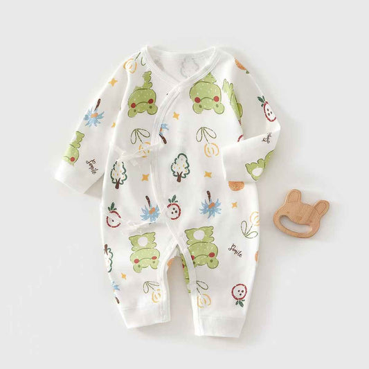 Side-Tie Romper – Froggy Garden
