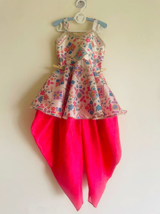 “Phoolon Ki Rani” Peplum & Dhoti Set