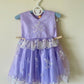 “Lavender Snowdrop” Embroidered Party Dress