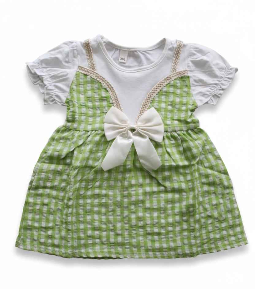 Little Haven “Gingham Charm” Baby Girl Dress Set – 3 Delightful Colours - Little Haven