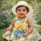 Golden Meadow Dress & Hat Set – Limited Summer Bloom
